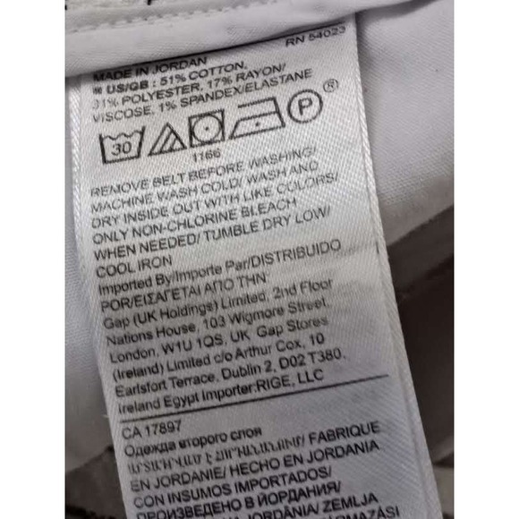 Banana Republic Pinstripe Belted High Rise Shorts White Black Size 4 W28 - Picture 4 of 10